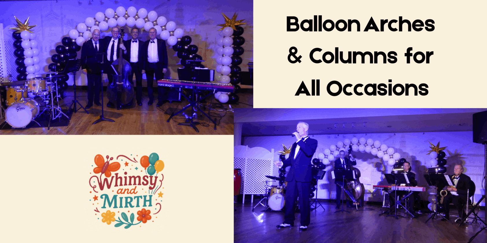 Balloon Arches and Columns  Band Backdrop in Hamilton Ontario