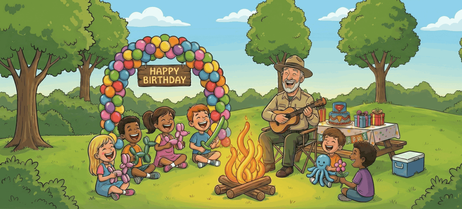 Forest Phil Balloon Animal Twisting, music, and party games, Hamilton ON