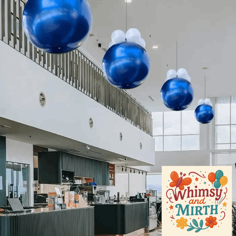 Custom balloon Columns and Arches for Retail Promotions. Ice Cream Cone Balloon Column Hamilton