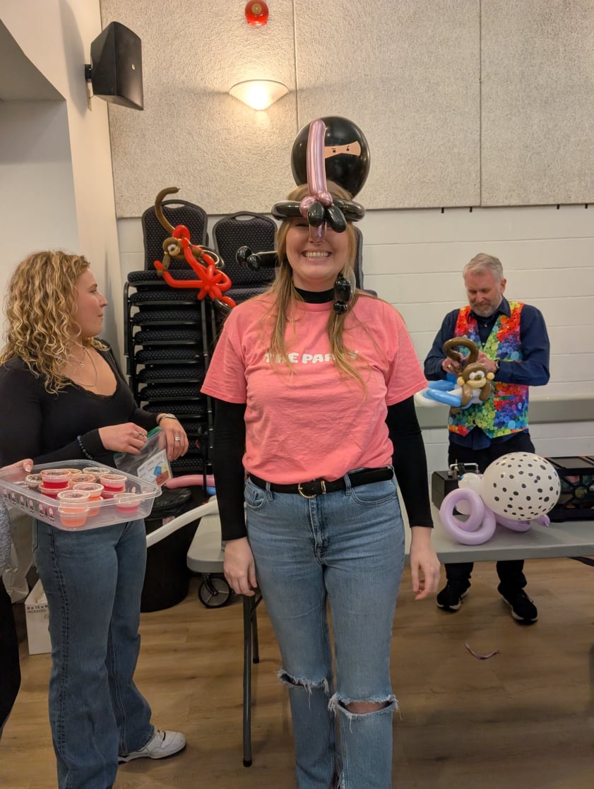 Balloon Animal Twisting Ninja Hat Party in Burlington Ontario