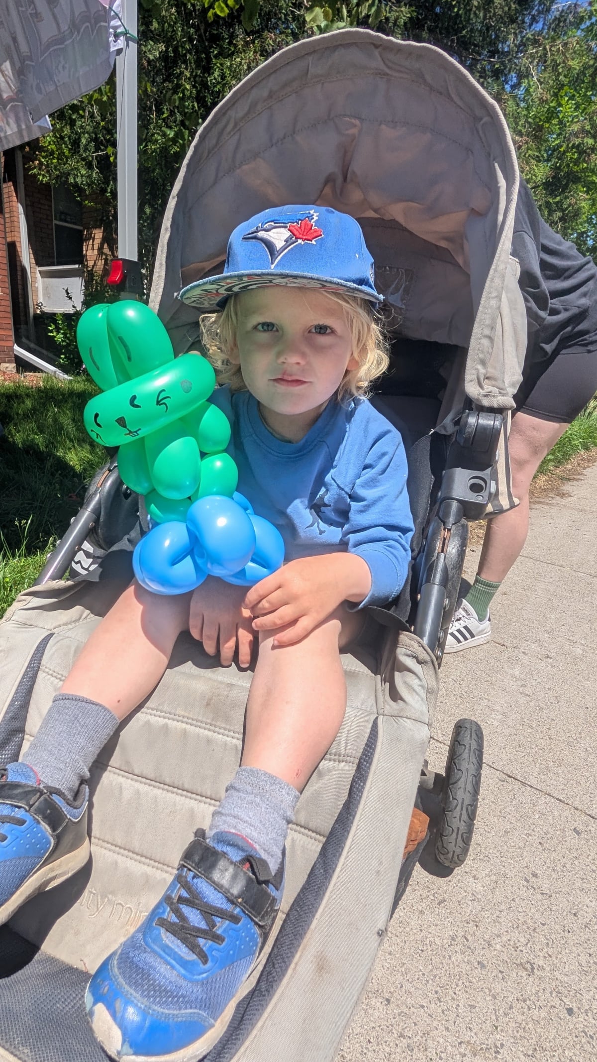 Boy with Balloon Animal twisted by Phil the Balloon Guy Hamilton Ontario